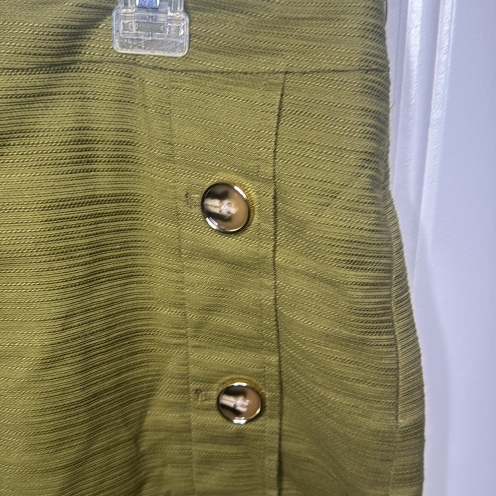 Green Knee Length Ann Taylor Factory Skirt - Size 14 - Picture 3 of 7